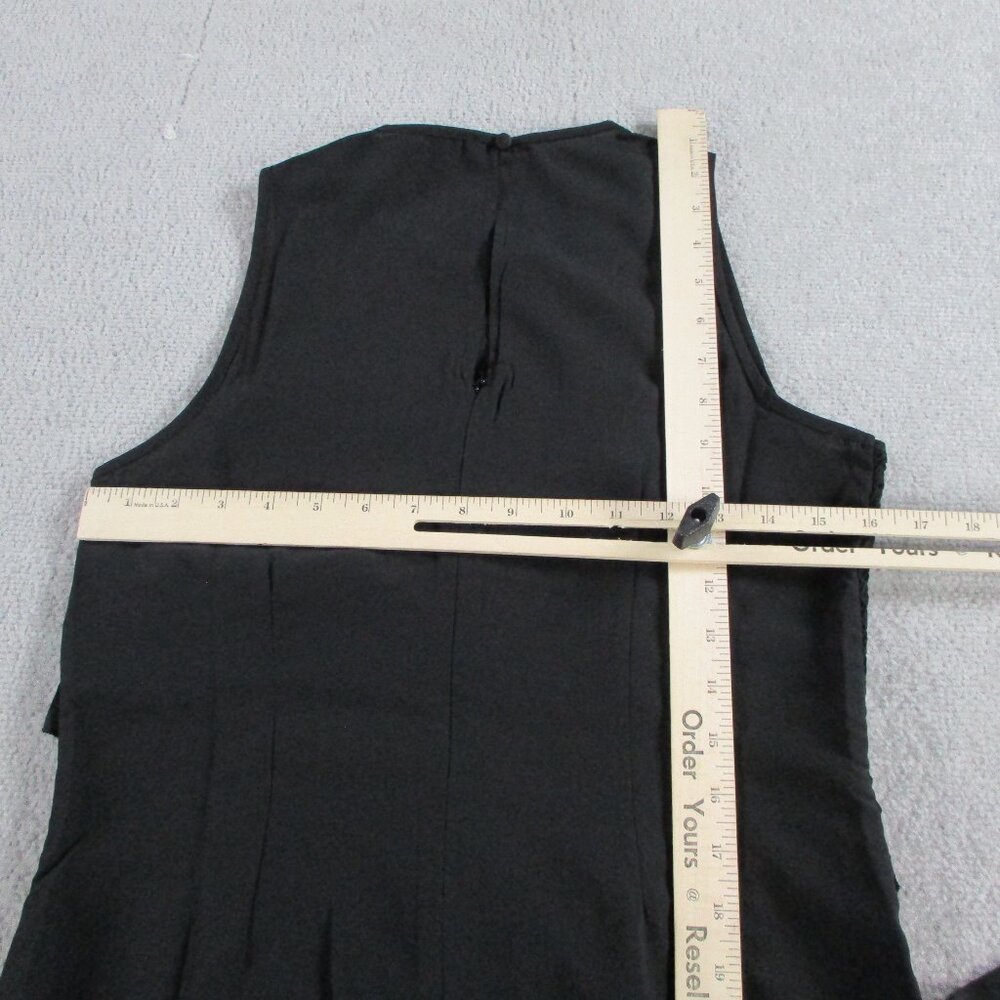 Disturbia Dress Women US 6 UK 10 Black Reflections Black Frill Detail Sleeveless - Picture 7 of 10